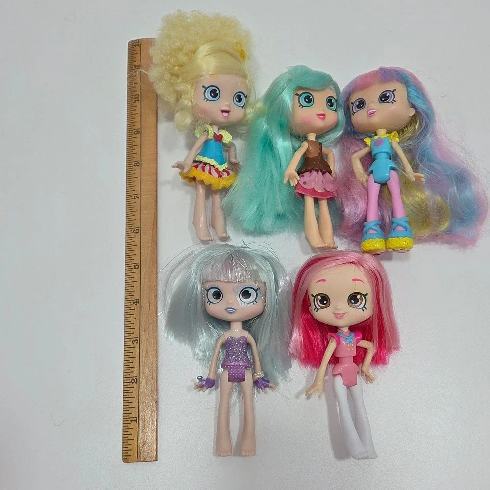 Shopkins Shoppies Dolls Lot Popette Peppa Mint Rainbow Kate Gemma Stone Donatina